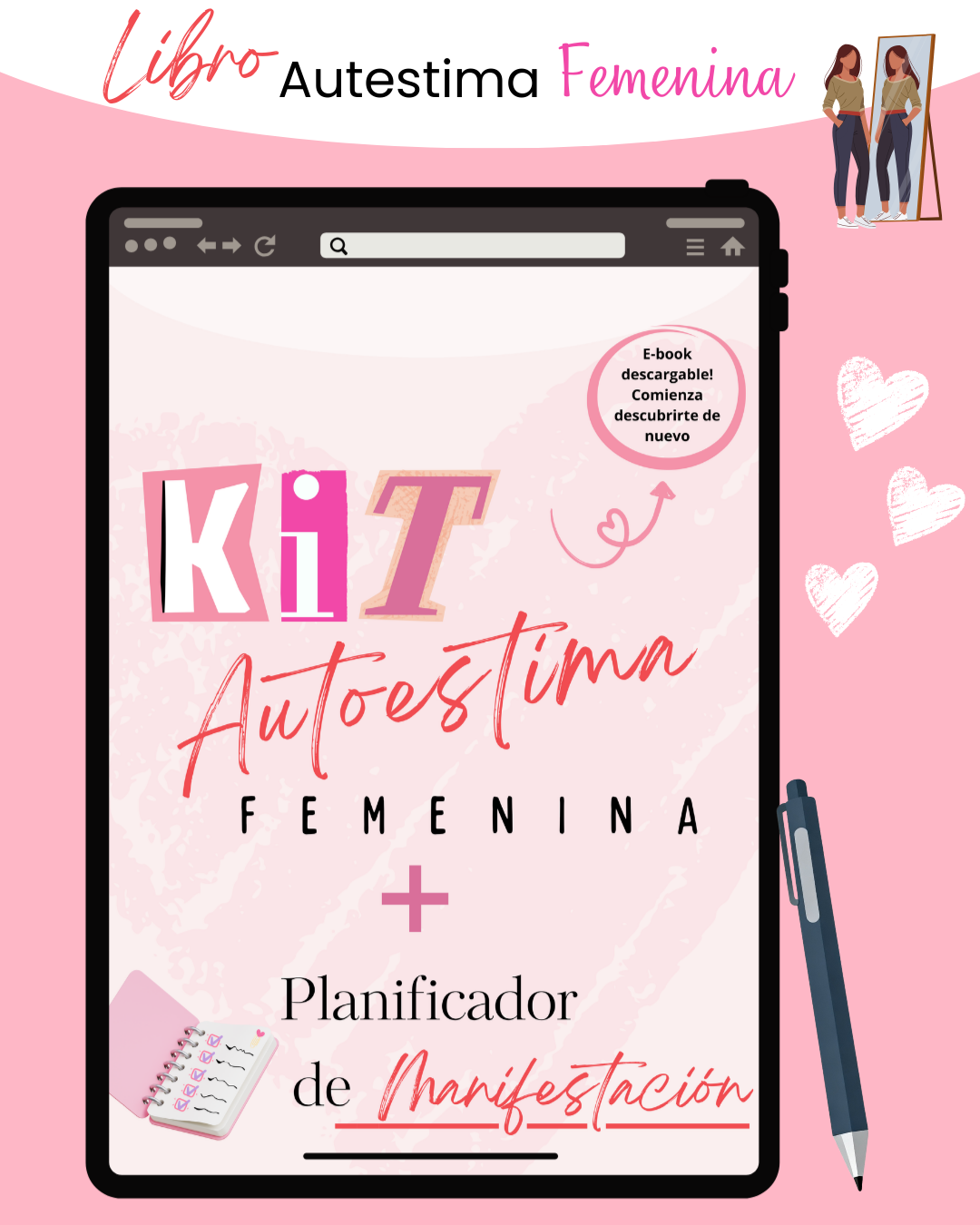 Renace: Kit de Autoestima Femenina + Agenda para Manifestar